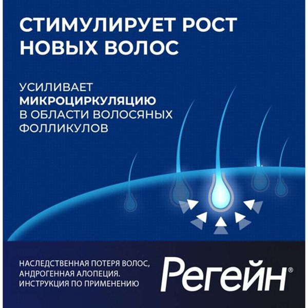 Регейн пена для наружного применения баллон 5% 60г фото №2