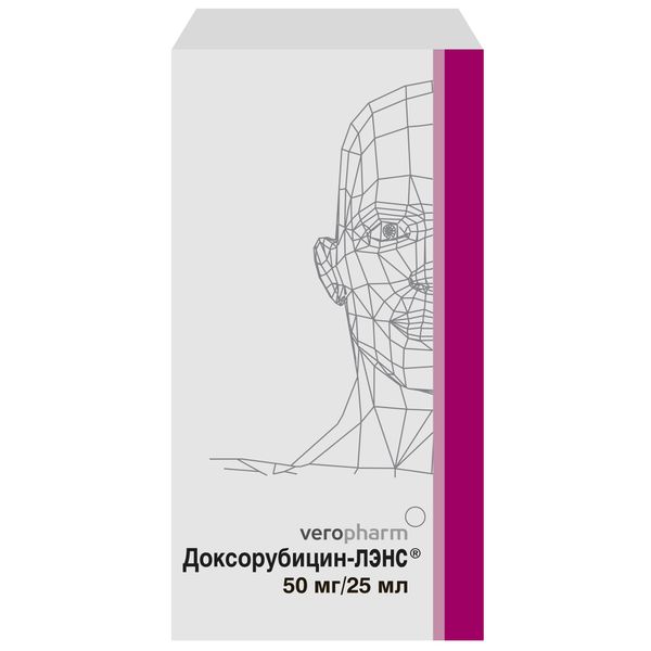 Доксорубицин-Лэнс концентрат для приг. раствора для в/а, в/в и в/пуз введ. 2мг/мл 25мл