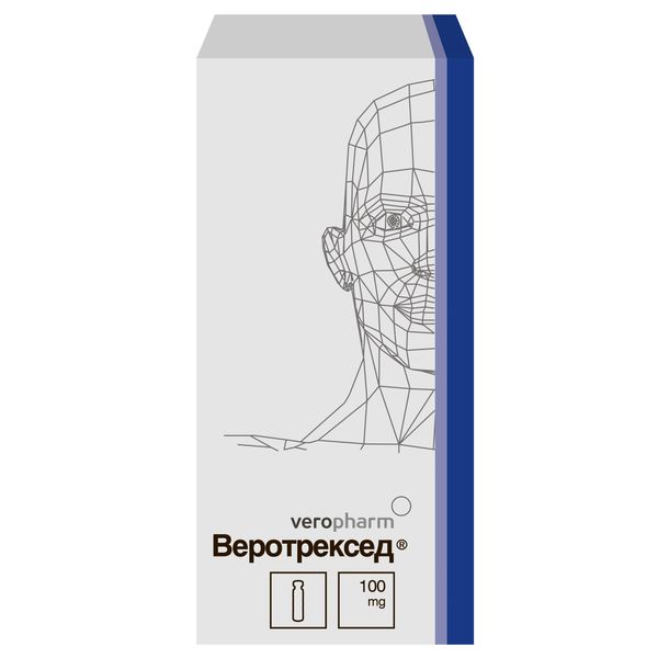 Веротрексед лиофилизат для приг. раствора для инфузий 100мг