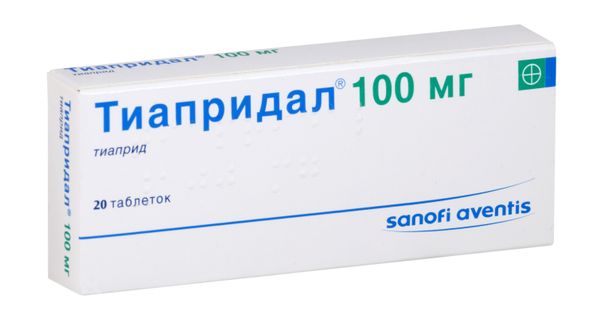 Тиапридал таблетки 100мг 20шт
