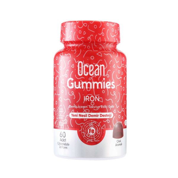 Гаммиc Железо вкус клубники Ocean Orzax/Орзакс пастилки жевательные 2,5г 60шт
