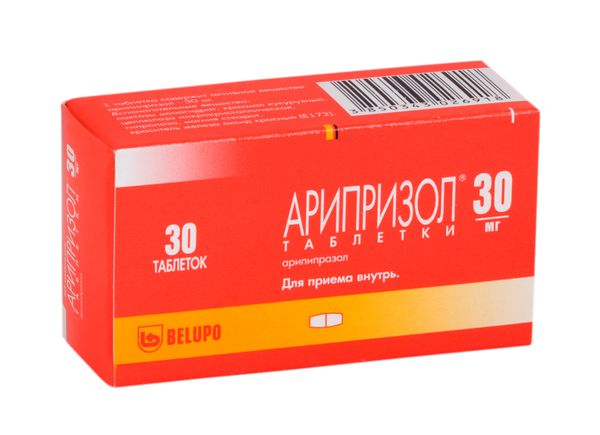 Арипризол таблетки 30мг 30шт Арипризол таблетки 30мг 30шт
