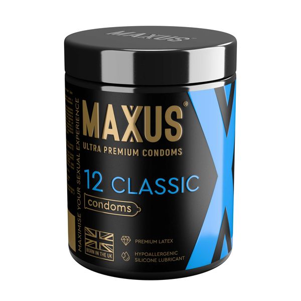 Презервативы из натурального латекса Classic Maxus/Максус 12шт Презервативы из натурального латекса Classic Maxus/Максус 12шт