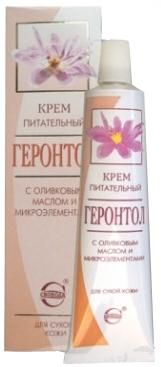 Геронтол крем питательный для сухой увядающей кожи с оливковым масло и микроэлементами 40 г