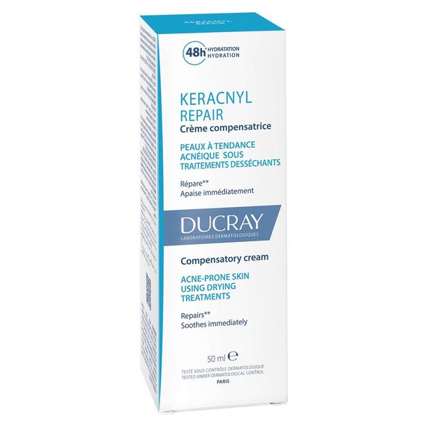 Крем для проблемной кожи склонной к акне компенсирующий Keracnyl Repair Ducray/Дюкрэ туба 50мл (C48763) фото №2