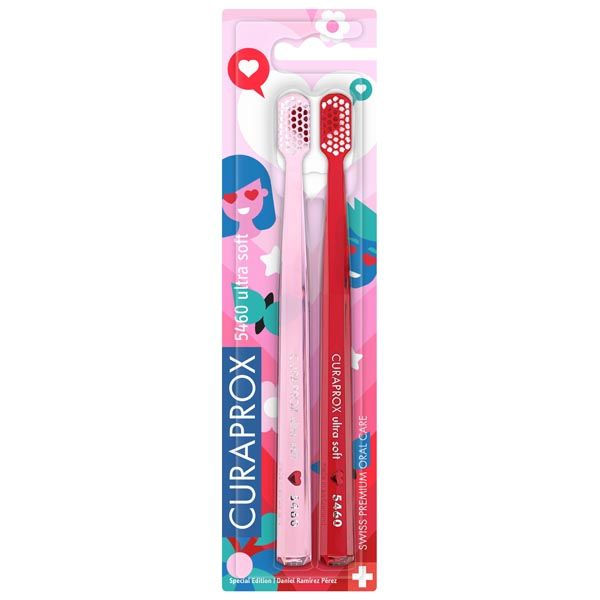 Щетка зубная ультрамягкая для взрослых Duo Love Curaprox/Курапрокс 2шт (CS5460/2) фото №5
