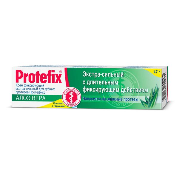Крем для зубных протезов фиксирующий алоэ вера Protefix/Протефикс 40мл