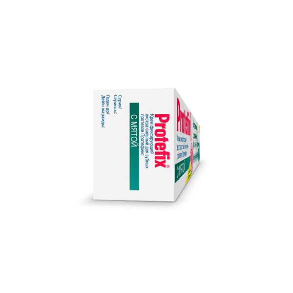Крем для зубных протезов фиксирующий экстра-сильный с мятой Protefix/Протефикс 40мл фото №4