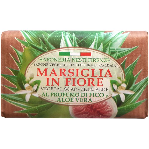 Мыло твердое туалетное инжир и алое Marsiglia in fiore Nesti Dante/Нести Данте 125г