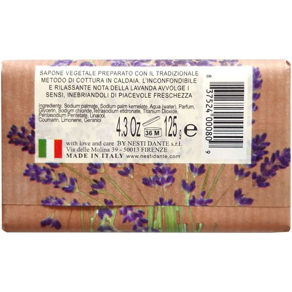 Мыло твердое туалетное лаванда Marsiglia in fiore Nesti Dante/Нести Данте 125г фото №2