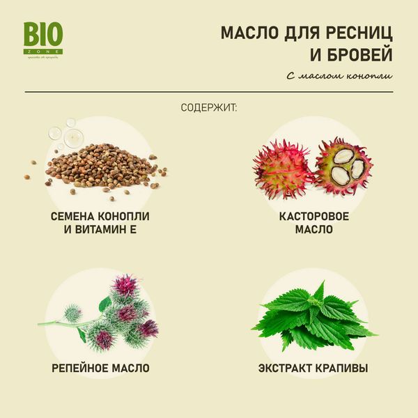Масло косметическое для укрепления ресниц и бровей BioZone/БиоЗон 8мл фото №4 Масло косметическое для укрепления ресниц и бровей BioZone/БиоЗон 8мл фото №4