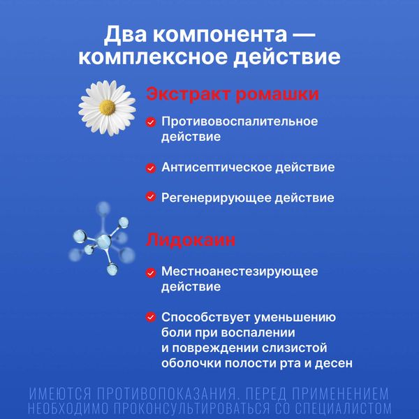 Камистад гель для местного применения 20мг/г+185мг/г 10г фото №2