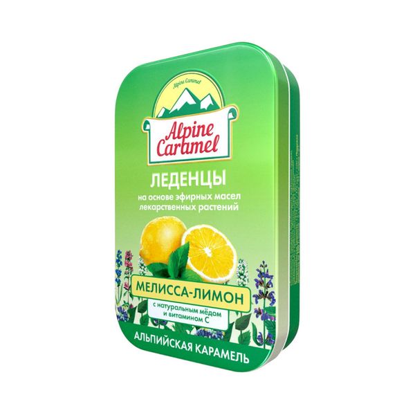 Альпийская карамель детская с натуральным медом и витамином С вкус мелиссы и лимона леденцы 3,3г жест. кор. 53г фото №4