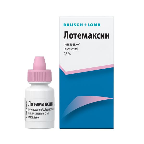 Лотемаксин капли глазные 0,5% 5мл фото №3