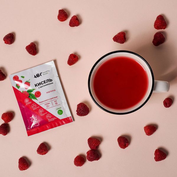 Кисель детский витамины-кальций для детей со вкусом малины Витошка ABC Healthy Food 25г фото №2