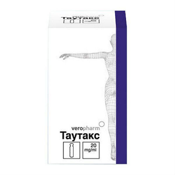 Таутакс концентрат для приг. раствора для инфузий 20мг/мл 1мл