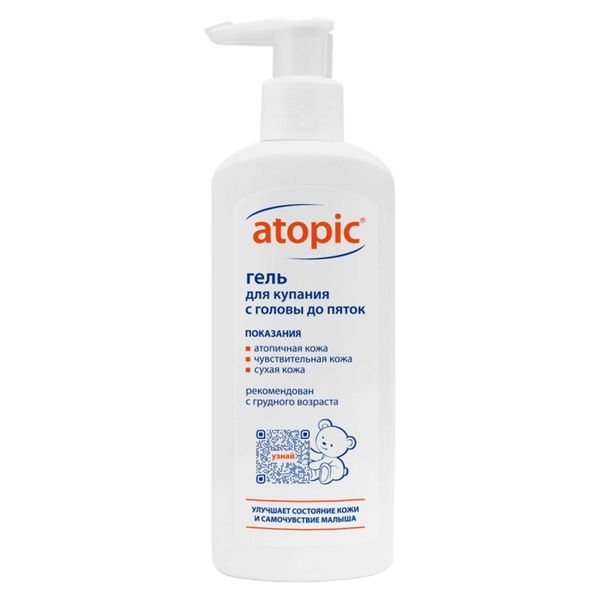Гель для купания с головы до пяток детский Atopic/Атопик фл. 250мл