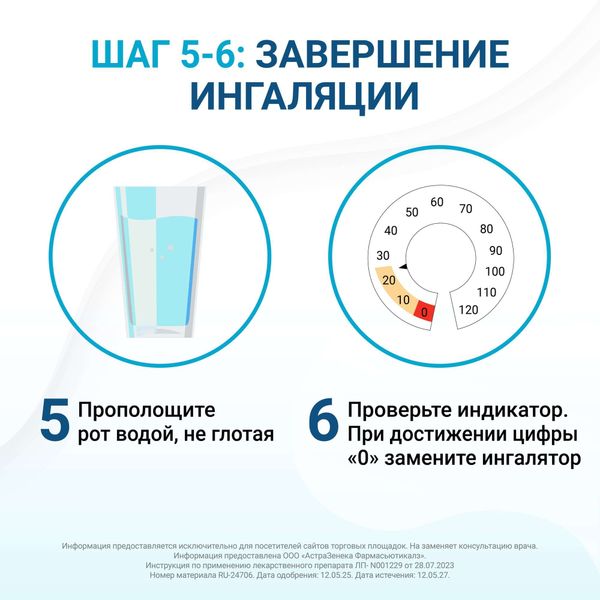 Брезтри Аэросфера аэрозоль для ингаляций дозированный ингалятор 160мкг+7,2мкг+5мкг/доза 10,7г 120доз фото №6