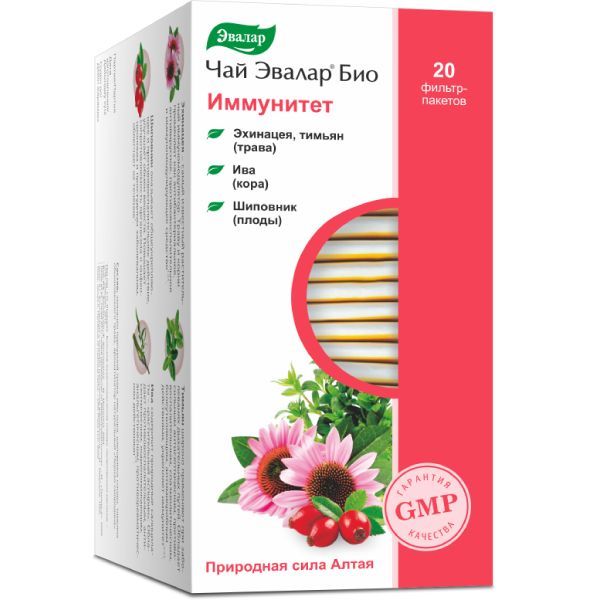 Чай Био иммунитет Эвалар фильтр-пакет 1,5г 20шт