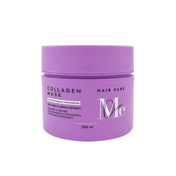 Маска для волос реконструкция и увлажнение с коллагеном Hair care Mediva/Медива 200мл