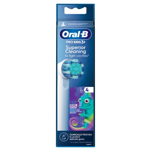 Насадка сменная для электрической зубной щетки Хамелеон Kids Pro Oral-B/Орал-би 4шт фото №2