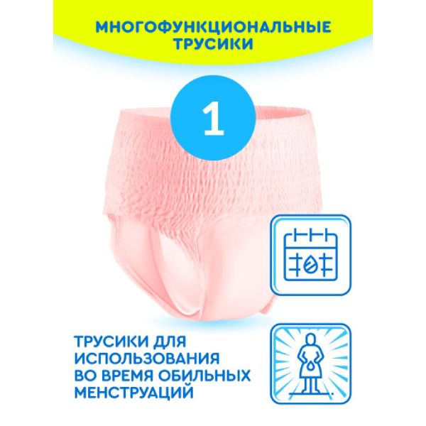 Трусы для рожениц одноразовые впитывающие (90-125 см) L Kioki/Киоки 3шт фото №3