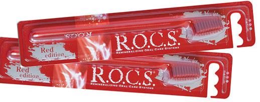 Щетка зубная средней жесткости Red Edition Classic R.O.C.S./РОКС
