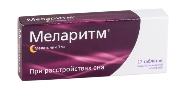 Меларитм таблетки п/о плен. 3мг 12шт