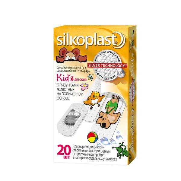 Пластырь бактерицидный стерильный Kids Silver Technology Silkopast/Силкопласт 20шт