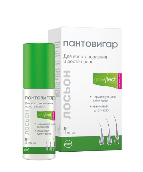 Лосьон для восстановления и интенсивного роста волос для женщин Growteсt formula Пантовигар 100мл