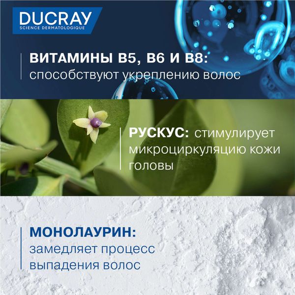 Шампунь против хронического выпадения и истончения волос Anaphase Ducray/Дюкрэ фл. 200мл фото №2 Шампунь против хронического выпадения и истончения волос Anaphase Ducray/Дюкрэ фл. 200мл фото №2
