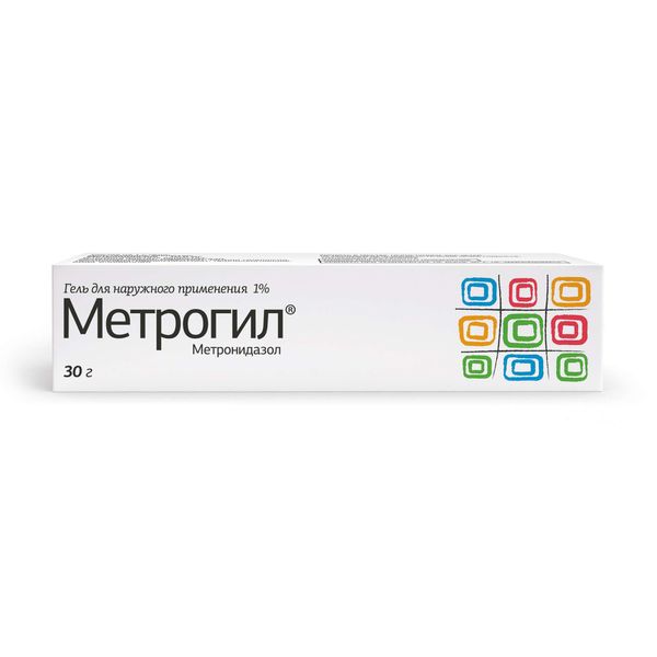 Метрогил гель для наружного применения 1% 30г Метрогил гель для наружного применения 1% 30г