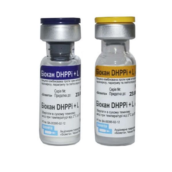 Биокан DHPPi+L вакцина для собак суспензия для инъекций фл. 10доз 1мл (1доза) 20шт фото №3 Биокан DHPPi+L вакцина для собак суспензия для инъекций фл. 10доз 1мл (1доза) 20шт фото №3