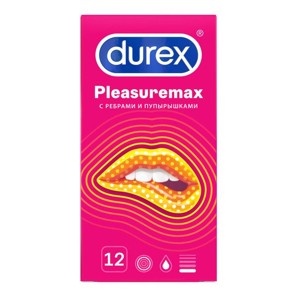 Презервативы с ребрами и пупырышками Pleasuremax Durex/Дюрекс 12шт фото №6 Презервативы с ребрами и пупырышками Pleasuremax Durex/Дюрекс 12шт фото №6
