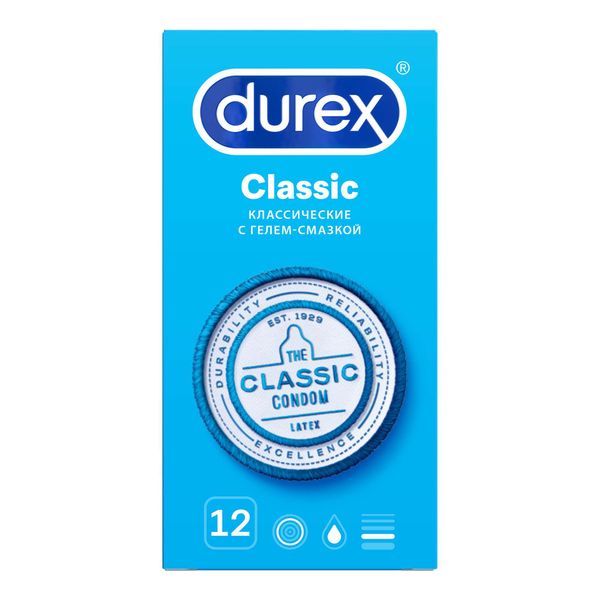 Презервативы Classic Durex/Дюрекс 12шт фото №6
