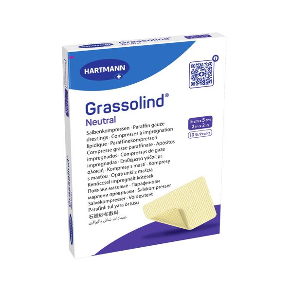 Повязка мазевая Neutral Grassolind/Гразолинд 5х5см 10шт Повязка мазевая Neutral Grassolind/Гразолинд 5х5см 10шт