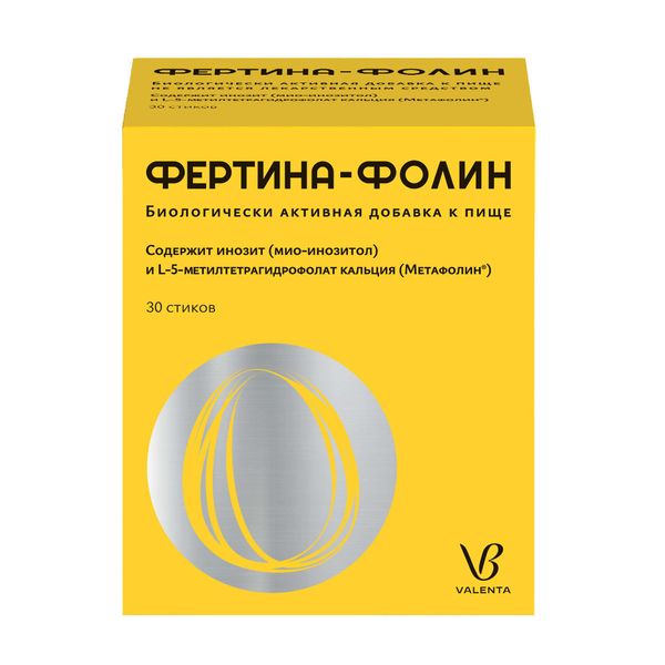 Фертина-фолин порошок для приготовления раствора для приема внутрь стики 1,08г 30шт Фертина-фолин порошок для приготовления раствора для приема внутрь стики 1,08г 30шт