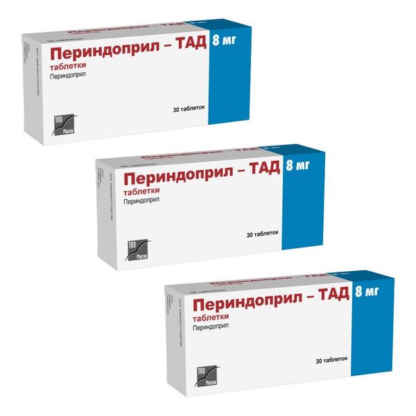 3Х Периндоприл-ТАД таблетки 8мг 30шт