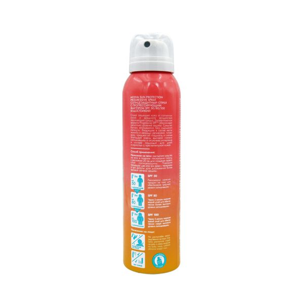 Спрей солнцезащитный SPF50/80/100 Sun Care Mediva/Медива 90мл фото №2