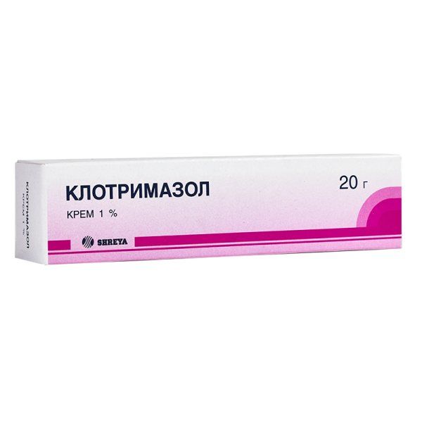 Клотримазол крем для наружного применения 1% 20г
