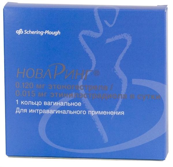 НоваРинг кольцо вагинальное 0,015мг+0,120мг/сутки
