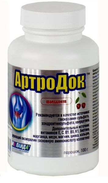 Артродок вишня порошок для приг. раствора для приема вн. 100г