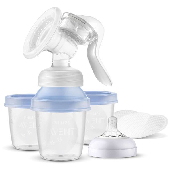 Молокоотсос ручной с контейнерами Philips Avent (SCF430/13) Молокоотсос ручной с контейнерами Philips Avent (SCF430/13)
