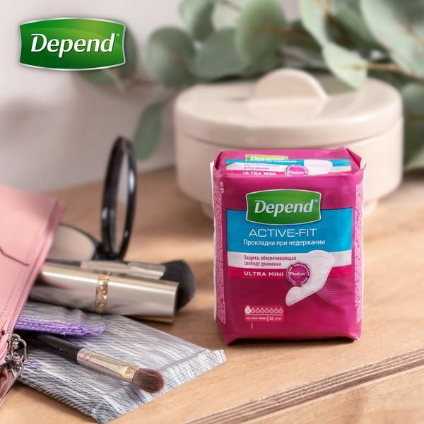 Прокладки Depend/Депенд Ultra Mini для женщин 12 шт. фото №7