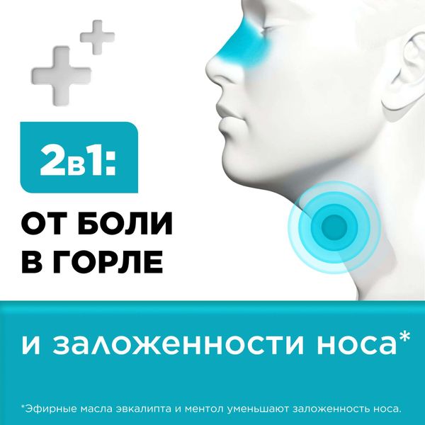 Стрепсилс вкус ментола и эвкалипта таблетки для рассасывания 36шт фото №2 Стрепсилс вкус ментола и эвкалипта таблетки для рассасывания 36шт фото №2