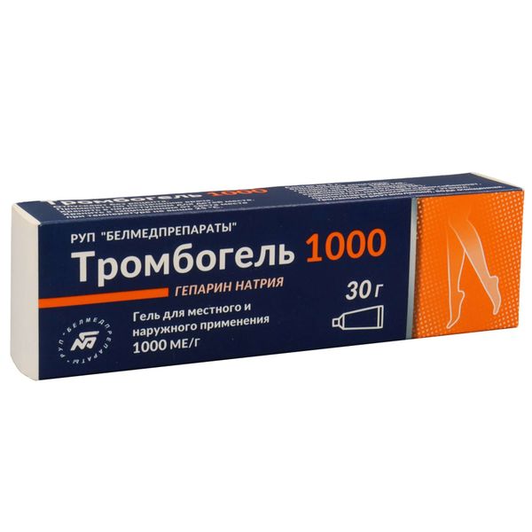 Тромбогель 1000 гель для наружного применения 30г фото №3 Тромбогель 1000 гель для наружного применения 30г фото №3