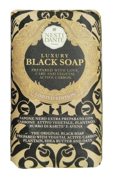 Мыло твердое туалетное черное Luxury Nesti Dante/Нести Данте 250г