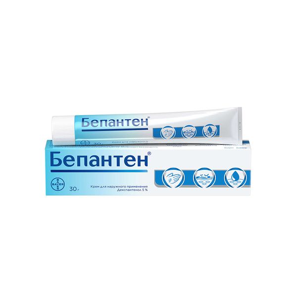 Бепантен крем для наружного применения, для сухой кожи 5% 30г Bayer/Байер Бепантен крем для наружного применения, для сухой кожи 5% 30г Bayer/Байер