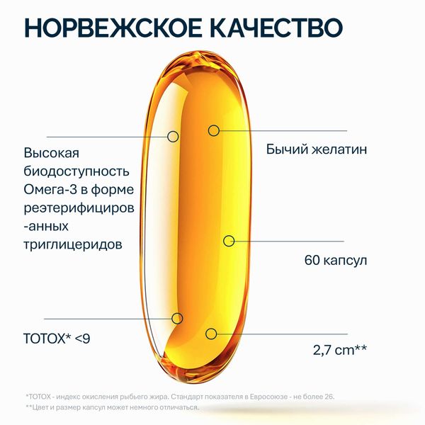 Омега-3 Ультима NFO/Норвегиан фиш оил капсулы 1600мг 60шт фото №2 Омега-3 Ультима NFO/Норвегиан фиш оил капсулы 1600мг 60шт фото №2