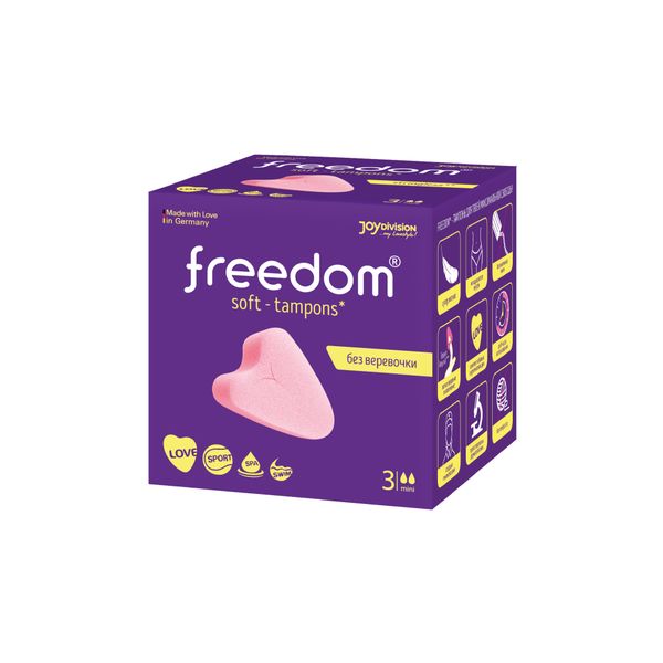 Тампоны гигиенические Mini Freedom/Фридом 3шт Тампоны гигиенические Mini Freedom/Фридом 3шт